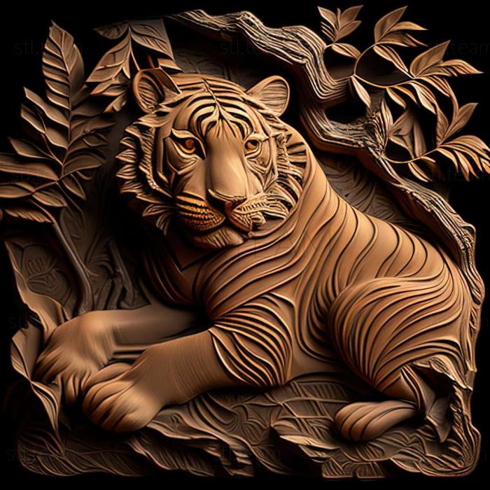 3D model tiger (STL)